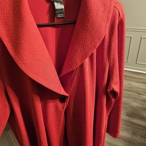 Elegant Red Women's Coat